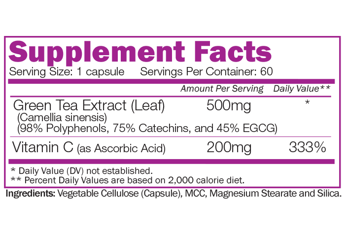 ADVANCED GREEN TEA EXTRACT - with Vitamin C