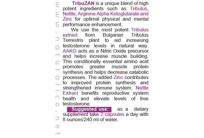 TRIBUZAN - with Zinc, AAKG and Nettle Extract