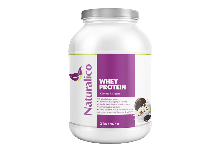 WHEY PROTEIN COOKIES & CREAM 2 LBS
