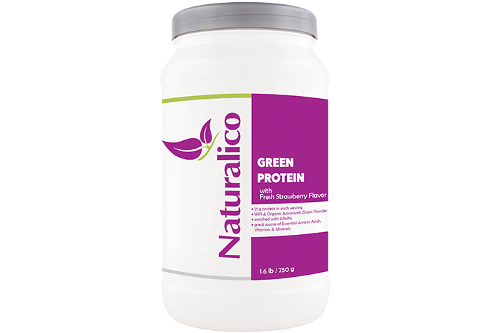 GREEN PROTEIN - with Fresh Strawberry Flavor